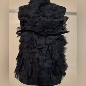 New York & Company Black Layered Dress